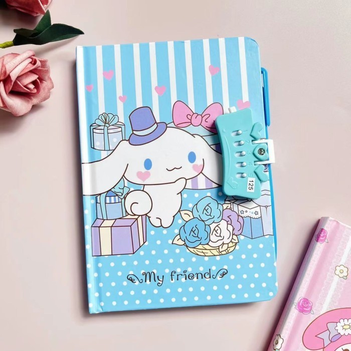 

BUKU DIARY PULPEN KUNCI BUKU TULIS SANRIO DENGAN PENGAMAN KODE KUNCI