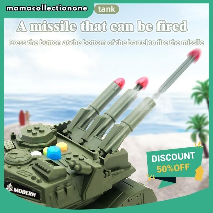 MAINAN ANAK MOBIL TANK BESI METAL ISI TENTARA MUSIK DAN CERITA TERMURAH