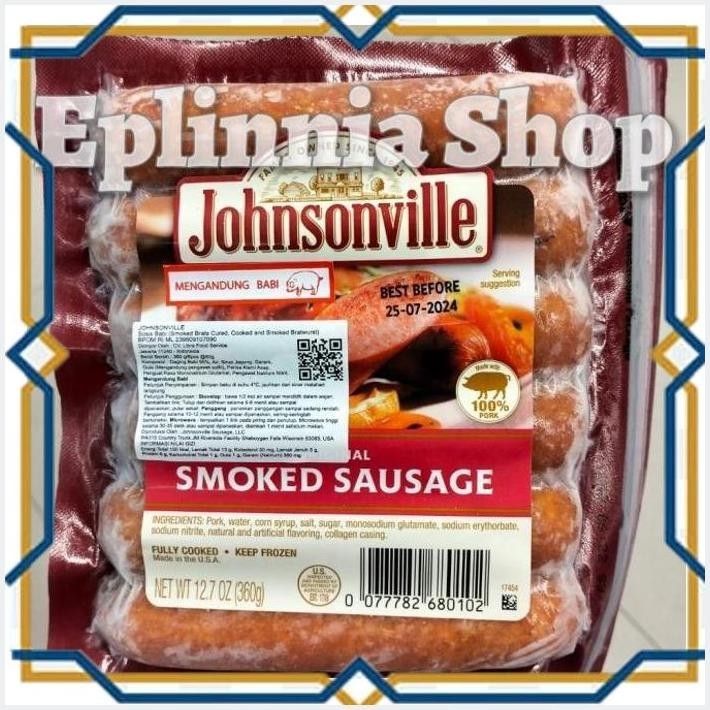 

[EPL] JHONSONVILLE SMOKED SAUSAGE 360 GR - SOSIS BABI