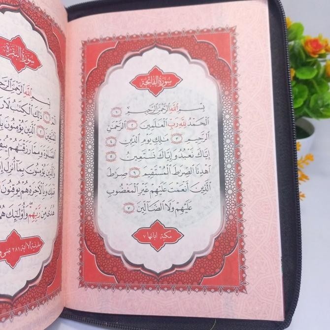 

Alquran Alkamil Mushaf Madinah Rasm Utsmani A5 Cover Kalep Resleting AS78