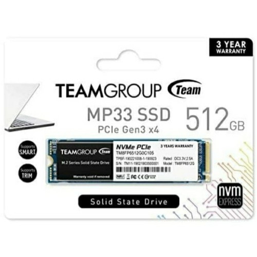 Team Group Mp33 512Gb Nvme Ssd For Laptop Pc - Ssd