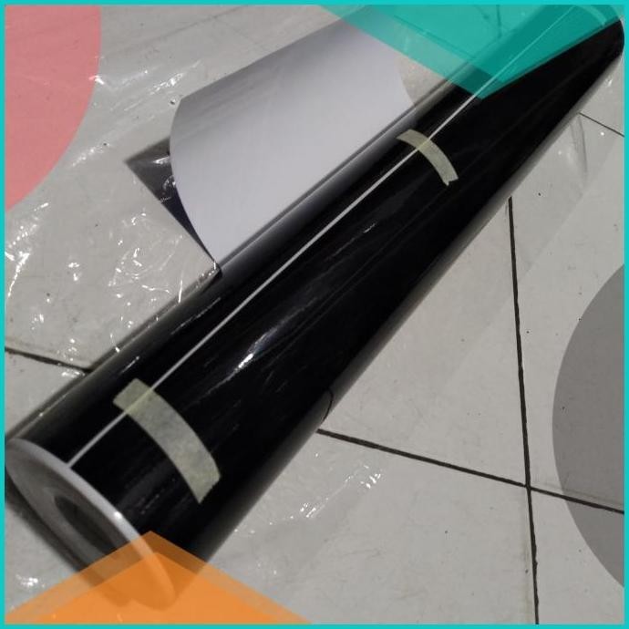 Stiker Skotlet Hitam Glossy Black Harga 1 Roll 15 Meter - Sticker 19F3