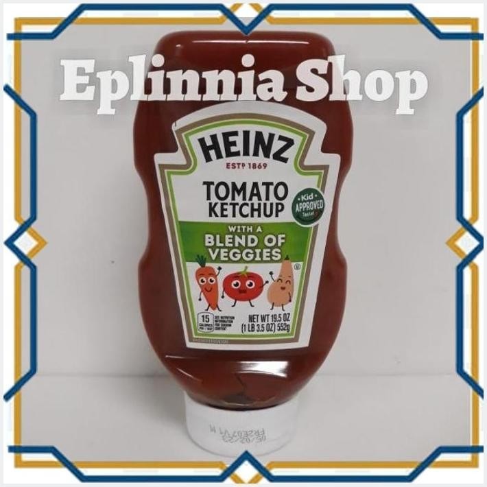 

[EPL] HEINZ TOMATO KETCHUP WITH A BLEND OF VEGGIES SAUCE 552 GR - SAUS IMPOR