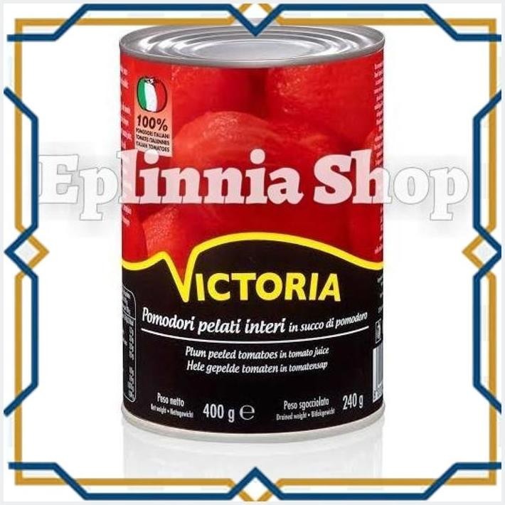 

[EPL] VICTORIA WHOLE PEELED TOMATOES PASSATA 400 GR TOMAT UTUH DALAM KALENG
