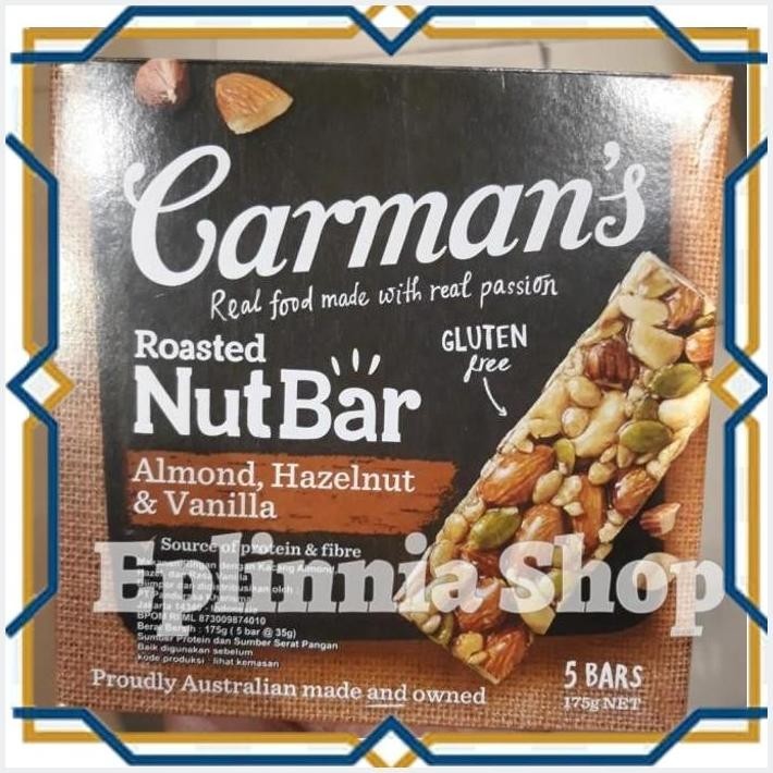 

[EPL] CARMAN'S ROASTED NUT BAR ALMOND HAZELNUT & VANILLA 175 GR - CARMANS