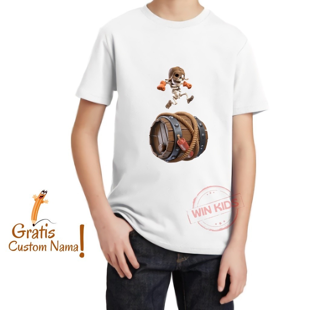 Baju Tengkorak Anak Laki laki - Baju Setelan Tengkorak Anak Laki Terbaru