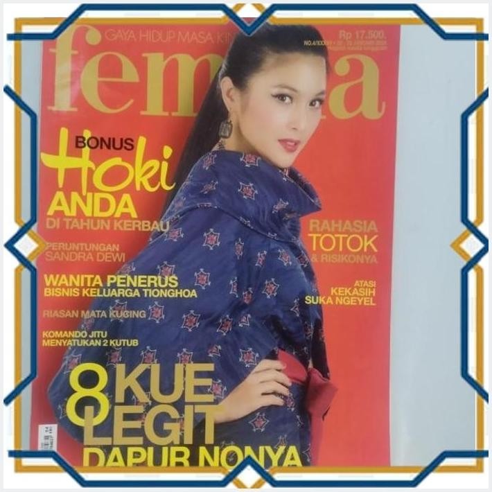 [hrn] majalah femina no.4 januari 2009 cover sandra dewi