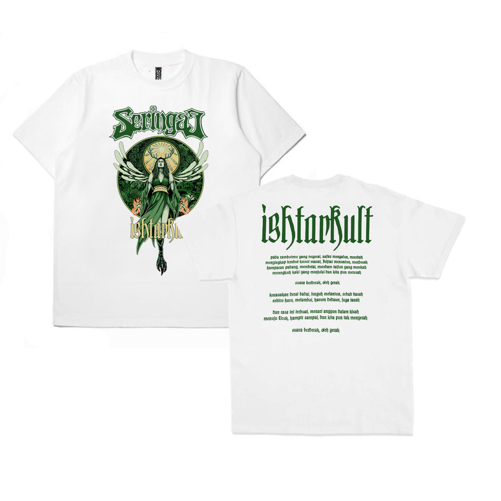 T-shirt Band Seringai Ishtarkult x Jager Meister ft Danilla Riyadi White