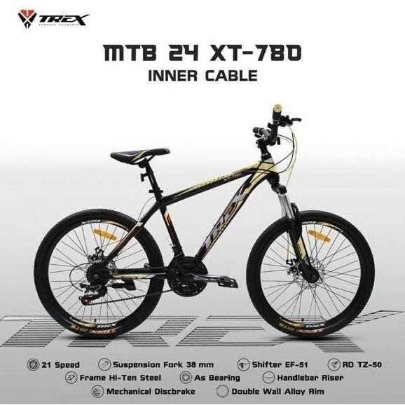Sepeda Gunung Anak Mtb 24 Inch Trex Xt-780 Xt788 Xt 787 Ataransya