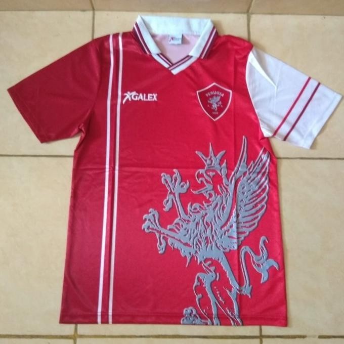 Jersey Bola Retro Perugia Home 1999 Grade Ori Import Zolancareyna