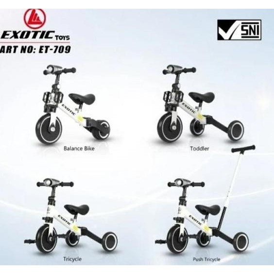 Sepeda Anak Roda Tiga Exotic Et-709 4 In 1 Balance Bike Et709 Et 709 Ataransya