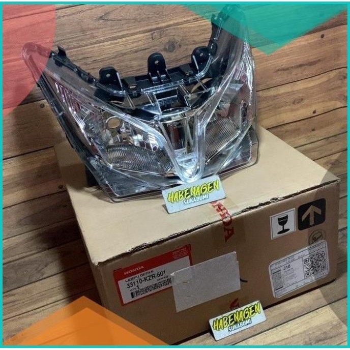 reflektor kap kaca mika lampu depan vario 125 old techno fi ORI AHM 19