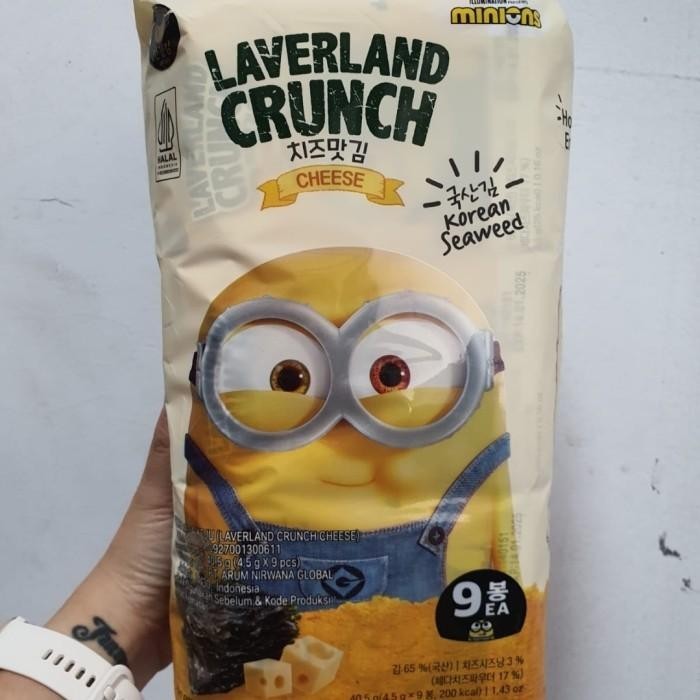 

laverland crunch seaweed snack korea 3 varian habanero wasabi seasalt Best Seller