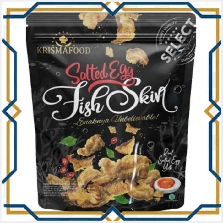 

[LDY] KRIAMA FOOD KERIPIK KULIT IKAN RASA SALTES EGG 60GR TELUR ASIN