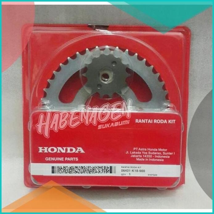 gir gear rante rantai roda set verza 150 verza150 ori original AHM HGP