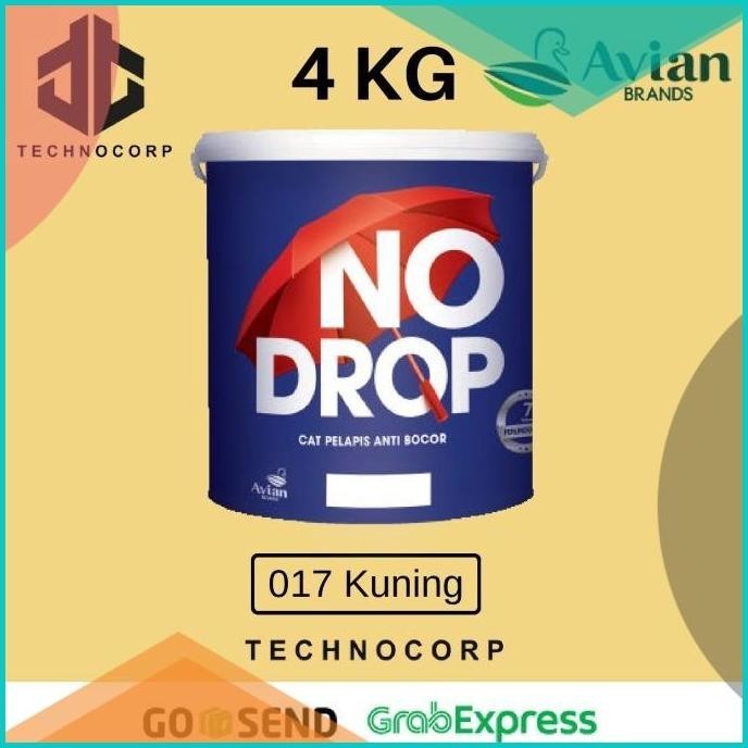 NO DROP 017 KUNING / CREAM CAT PELAPIS ANTI BOCOR TEMBOK GENTENG 4 KG