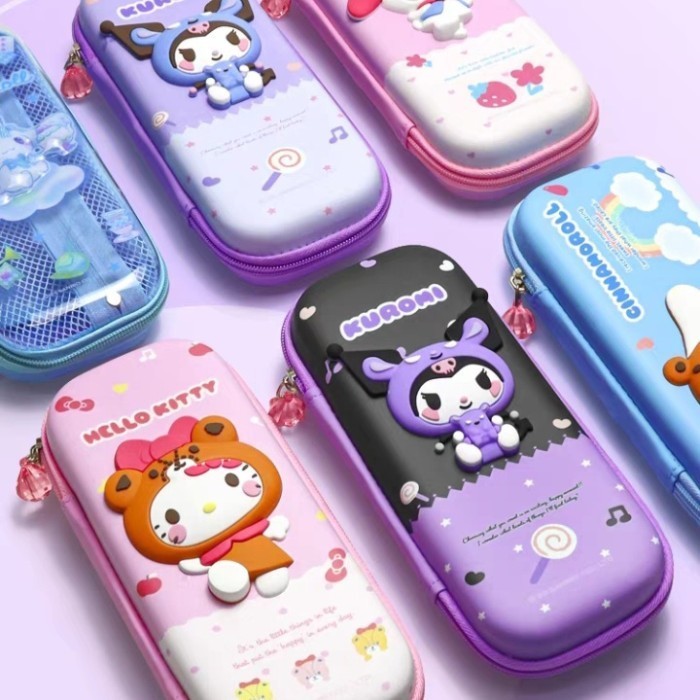 

Kotak Pensil 3D Sanrio Ori / Tempat Pensil Kuromi / Tepak Pensil Kitty