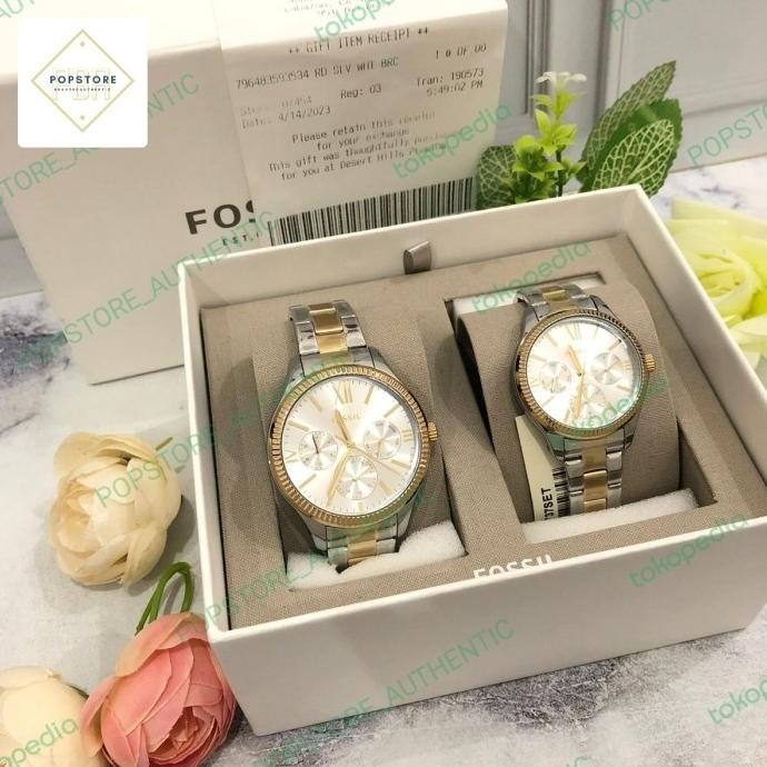 Fossil Couple Watch Bq2737 Set Eltazianazellya