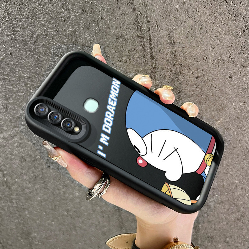 Casing Hp VIVO Y19 VIVO Y5s Case Kesing sarung lembut HP ponsel pola Doraemon lucu casing pelindung 