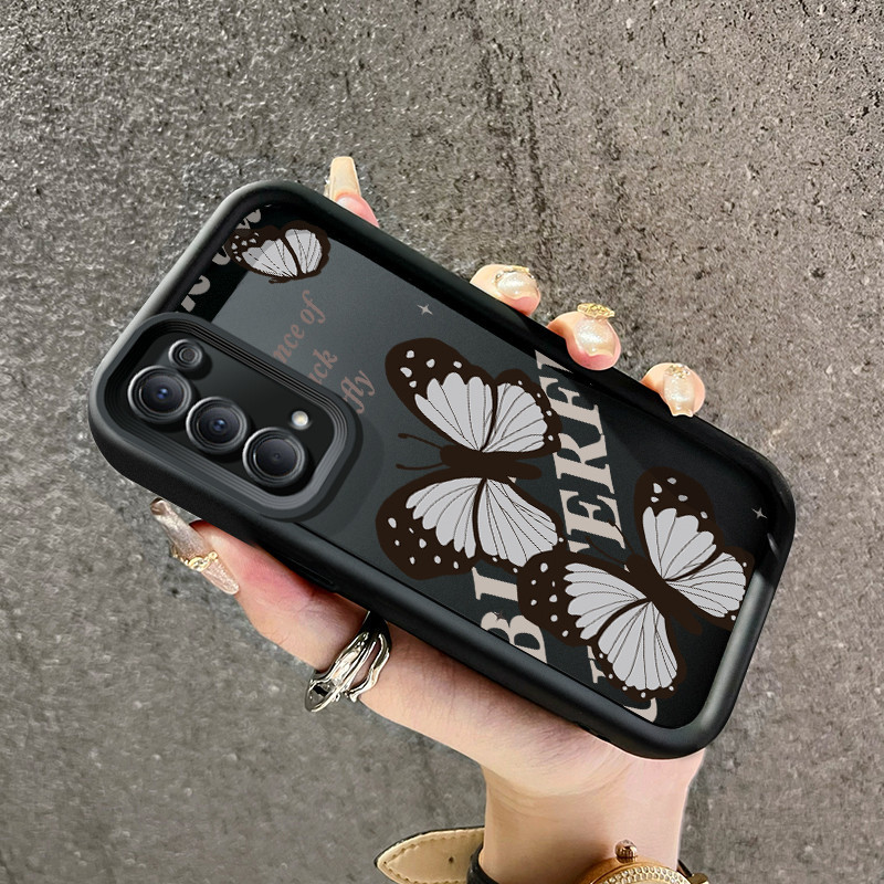 Casing Hp OPPO Reno 4 4G Reno4 Case kupu-kupu pelindung lensa kamera Kesing HP Pegangan anti selip p