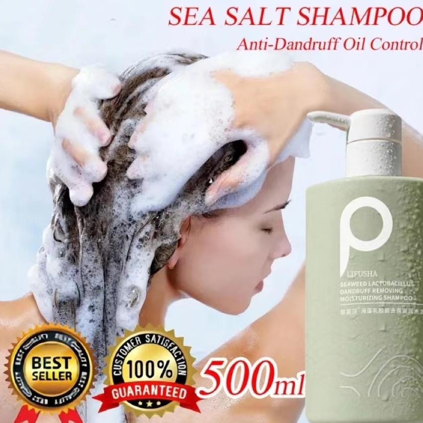 LIFUSHA SHAMPO ANTI KETOMBE SHAMPO RAMBUT RONTOK MITE REMOVAL SHAMPO PENUMBUH RAMBUT CEPAT JAHE KETO