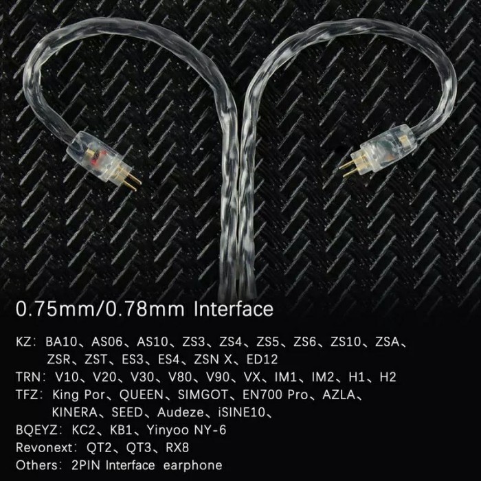 Kabel Lightning Iphone Kabel Kz Earphone Cable Ofc For Kz Jcally Lt4