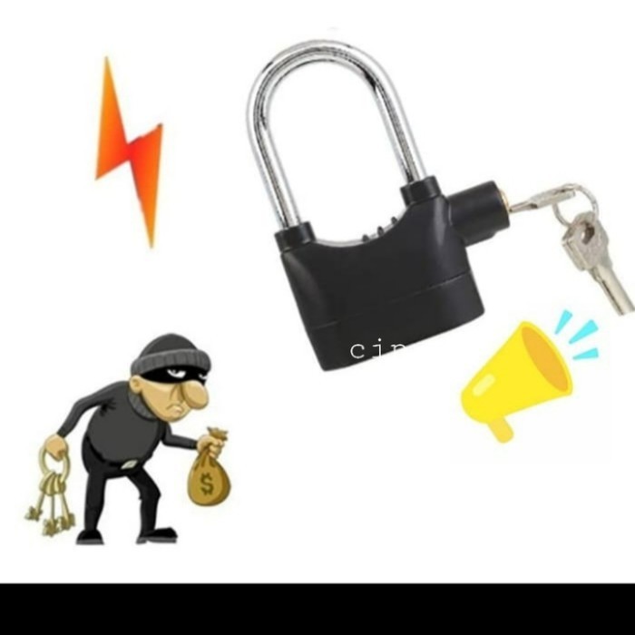 Gembok Alrm Anti Maling Pengaman Motor