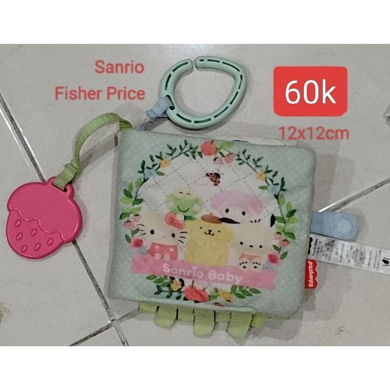 SALE Mainan gantungan stroller buku bayi soft touch Fisher Price Sanrio preloved.