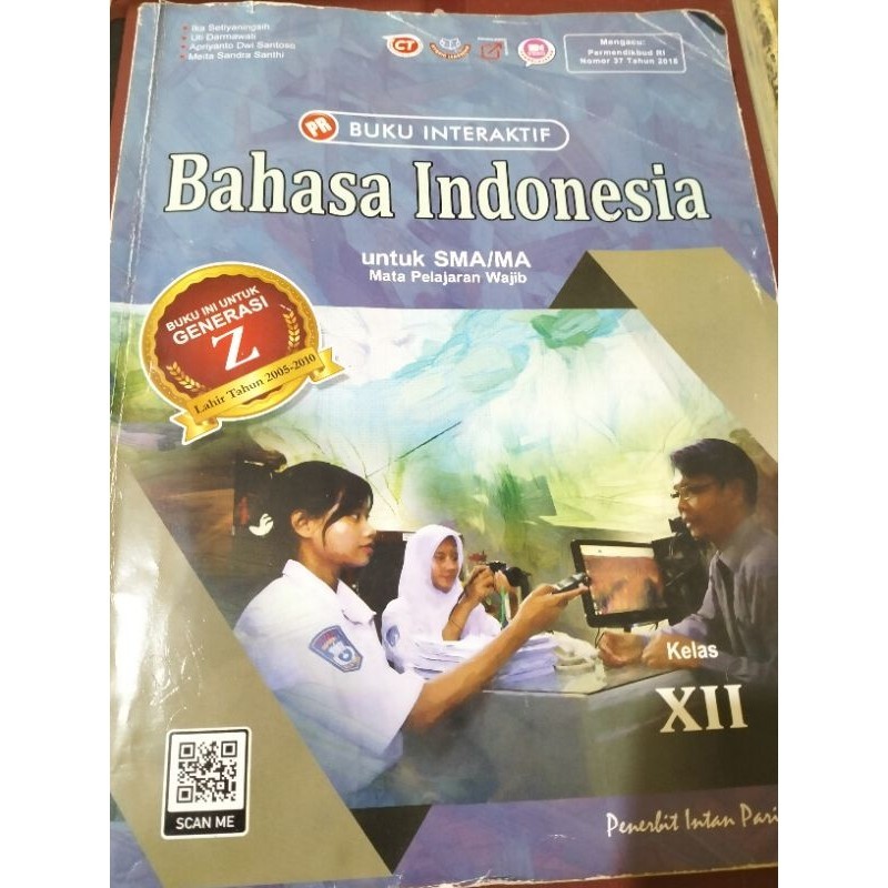 buku intan pariwara bahasa Indonesia dan biologi kelas 12