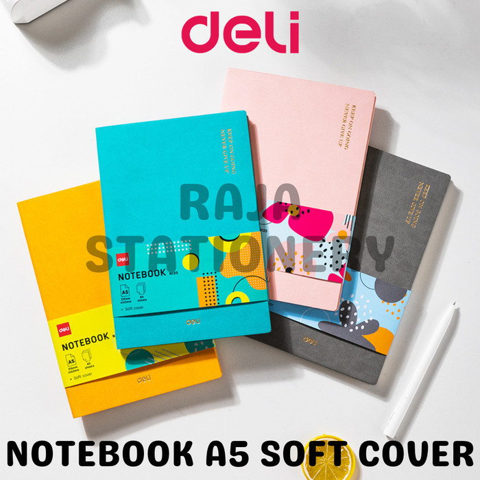 

HOT SALE Deli Notebook Diary A5 SOFT COVER / Buku Jurnal Deli A5 Warna EN135L