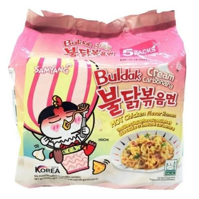 

Samyang Hot chicken Ramen Cream Carbonara 5 x 140gr B77S