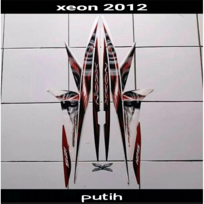 Striping Yamaha Xeon Karbu Hitam Biru