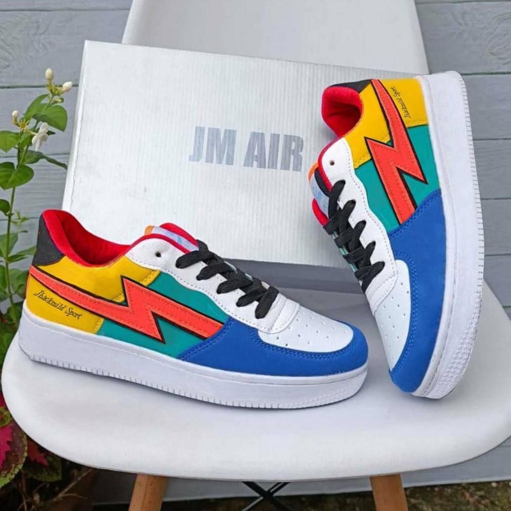 SEPATU SENAKERS TERBARU  SEPATU SNEKAERS KASUAL PRIA WANITA SNEKAERS PELANGI VIRAL