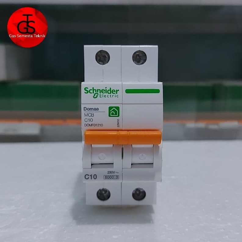 MCB 2P 10A DOMAE SCHNEIDER | MCB 2 PHASE C10 SCHNEIDER