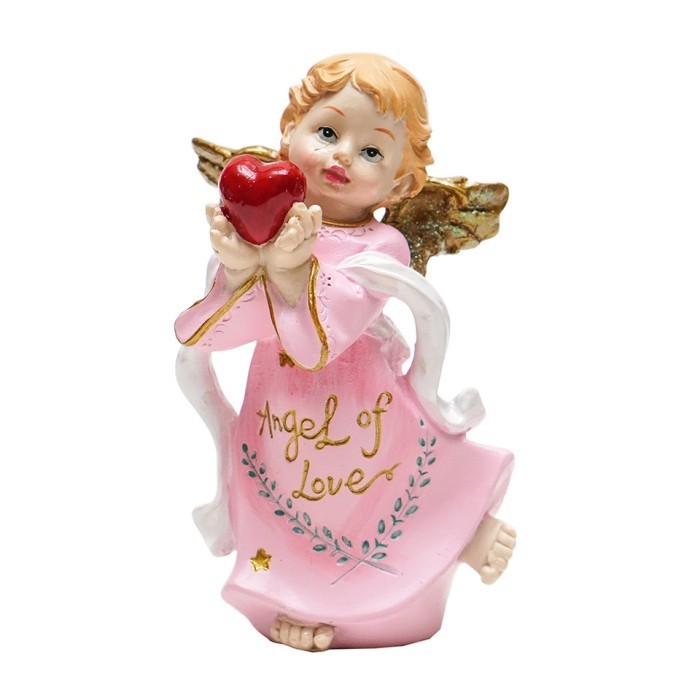 Min Patung Pajangan Malaikat Angel Of Love-Patung Rohani-Pajangan Rohani