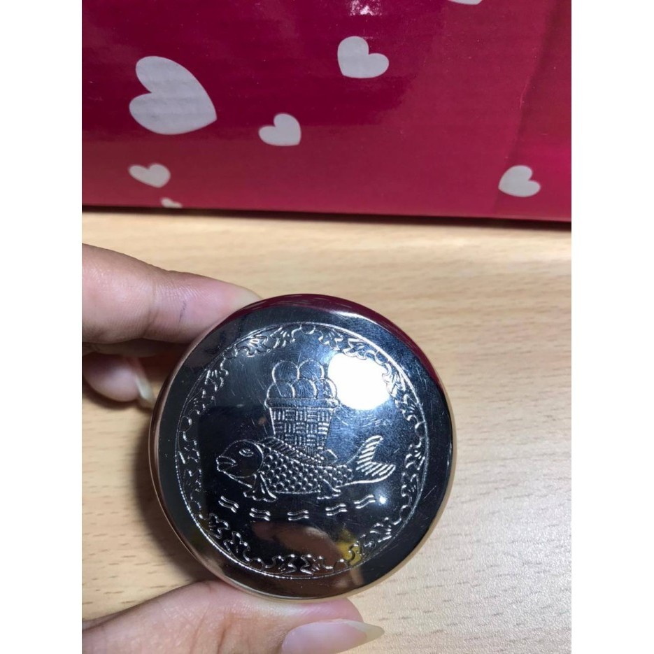 Min Piksis Bulat Kuningan Tebal (Termasuk Tas Dan Kain)Tempat Simpan Hosti