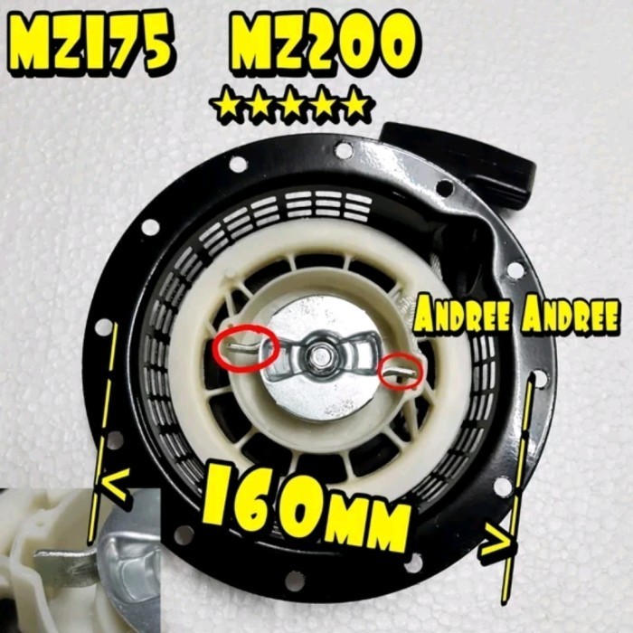 *$*$*$*$] Recoil Starter Kap Engkol Yamaha MZ175 MZ200 EF2600 MZ-175 MZ-200