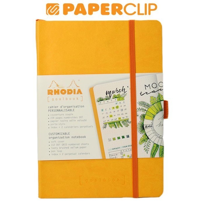 

HOT SALE NOTEBOOK RHODIA GOALBOOK 117756C A5 DARK YELLOW