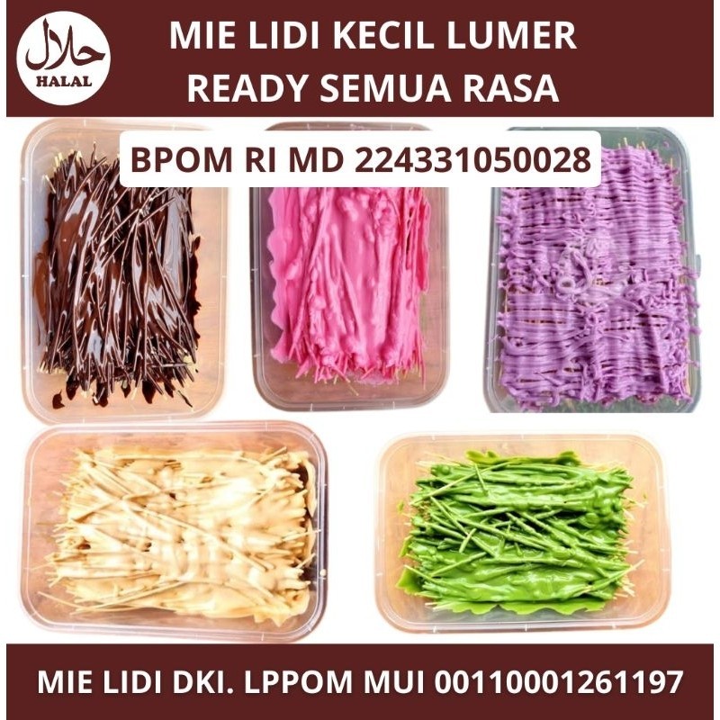 

[ COD ] Mie Lidi / Mi lidi Lumer Kemasan Box Premium - Milidi Box Lumer - Mie Lidi Bumbu Basah - Mie lidi DKI - Milidi Lumer Box 500 ML - Mie Lidi Rasa Coklat, Strawberry, Greentea, Taro, Tiramisu, Cappucino