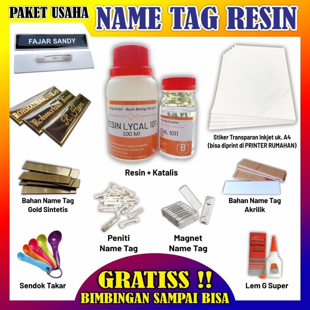 

Lagi Promooo !!! Paket Usaha Name Tag (All In One, Terlengkap)