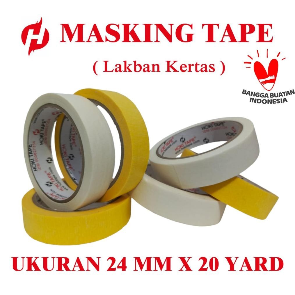 

Sedang Promooo !!! Isolasi Kertas / Masking Tape 24Mm X 20 Yard ---Perdus --(144 Pcs)