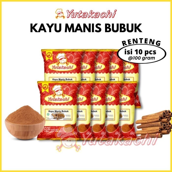 

[Renteng] Kayu Manis Bubuk 100Gram (10Pcs) Yutakachi