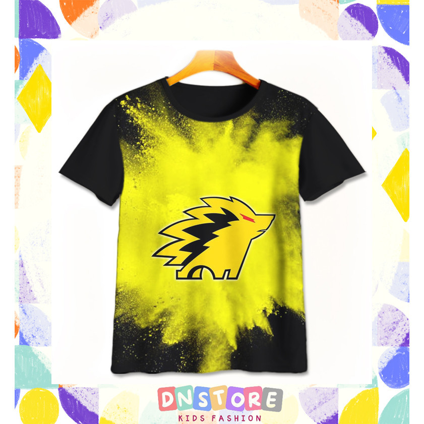 Kaos Anak ONIC Esports v3 Baju Film Animasi Kartun Anak ONIC Esports 3D Printing Untuk Umur 1-12 Tah