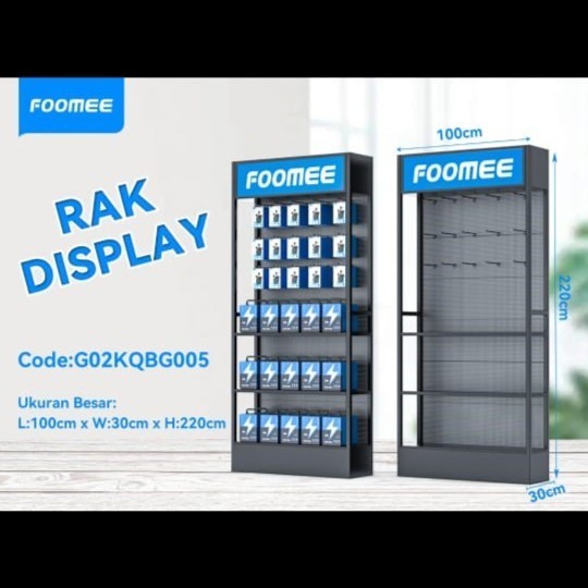 RAK FOOMEE SEDANG / RAK PAJANGAN ACCESSORIES 220 X 100 X 30 ORIGINAL