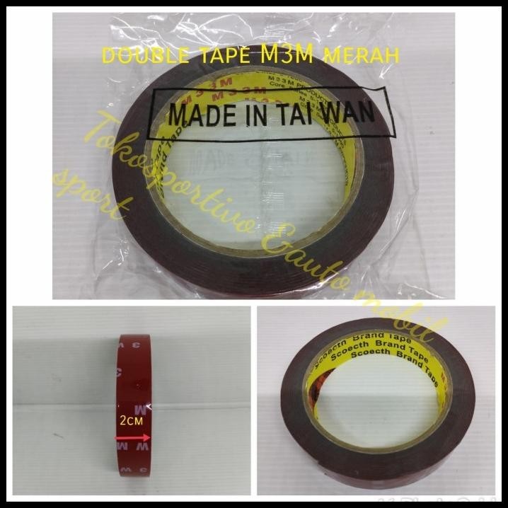

GRATIS ONGKIR DOUBLE TAPE M3M MERAH ISOLASI BB MERAH M3M UNIVERSAL