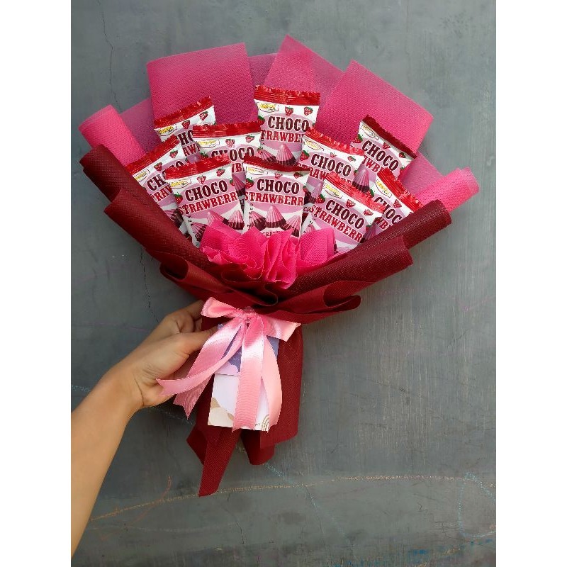 Buket Snack Murah / Buket Kekinian / Buket Jajan / Kertas Cellophane