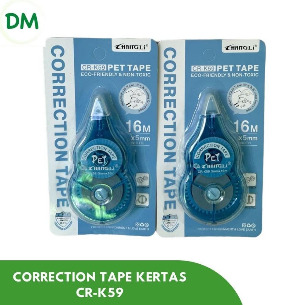 

Correction Tape / Stipo Kertas Changli (1 Pcs) Murah Launmiwhitetu
