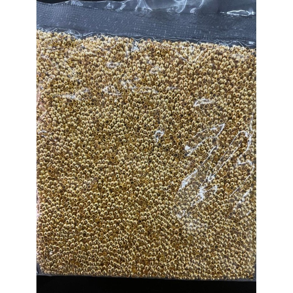 

10000 Pcs Manik-Manik Crimp End Stopper Bahan Tembaga Bulat 2,0
