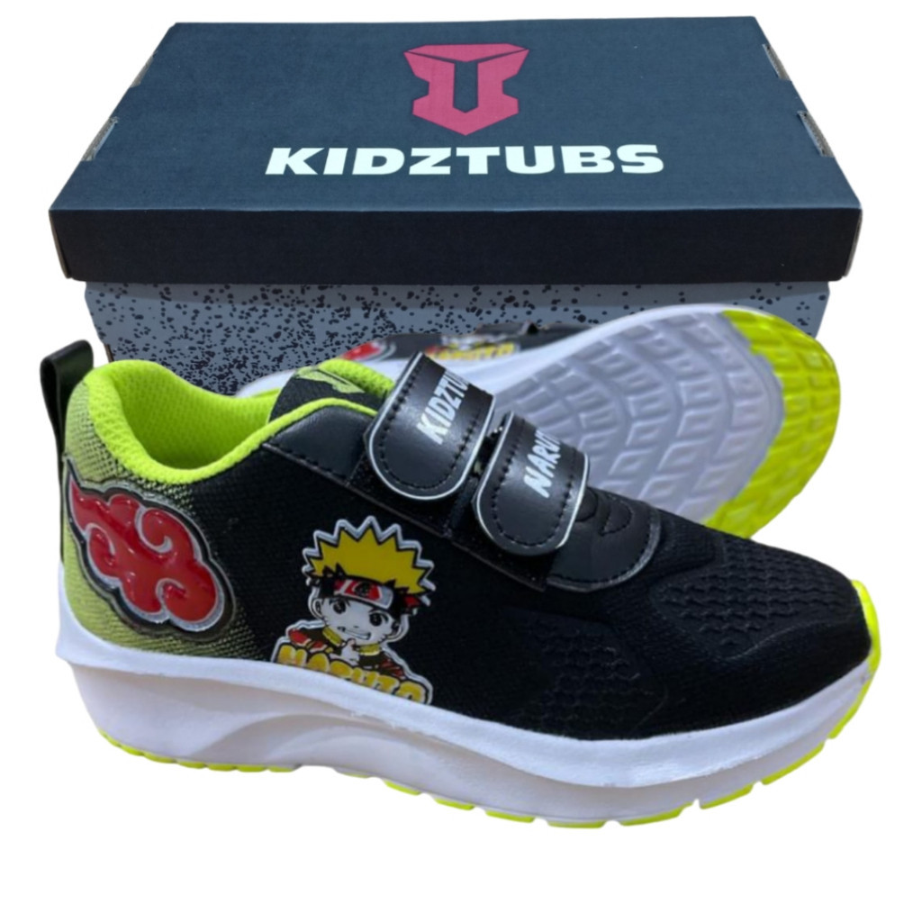 K6A SEPATU SEKOLAH ANAK ANAK LAKI LAKI PEREMPUAN COWOK CEWEK WARNA HITAM KARAKTER EVOS FREE FIRE