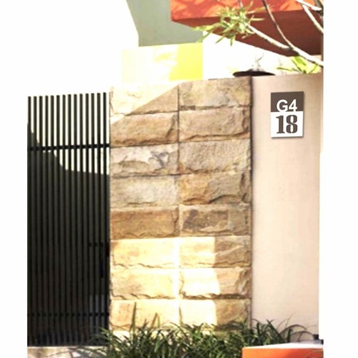 No Rumah Akrilik Timbul / Nomor Rumah Minimalis